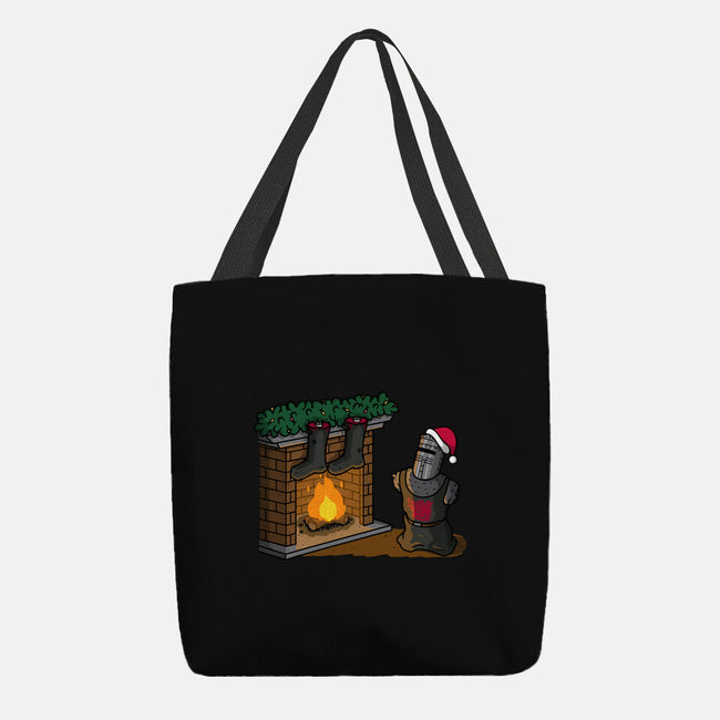 Black Knight Christmas-None-Basic Tote-Bag-Raffiti