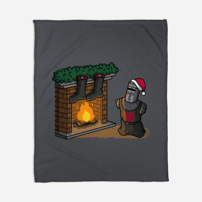 Black Knight Christmas-None-Fleece-Blanket-Raffiti