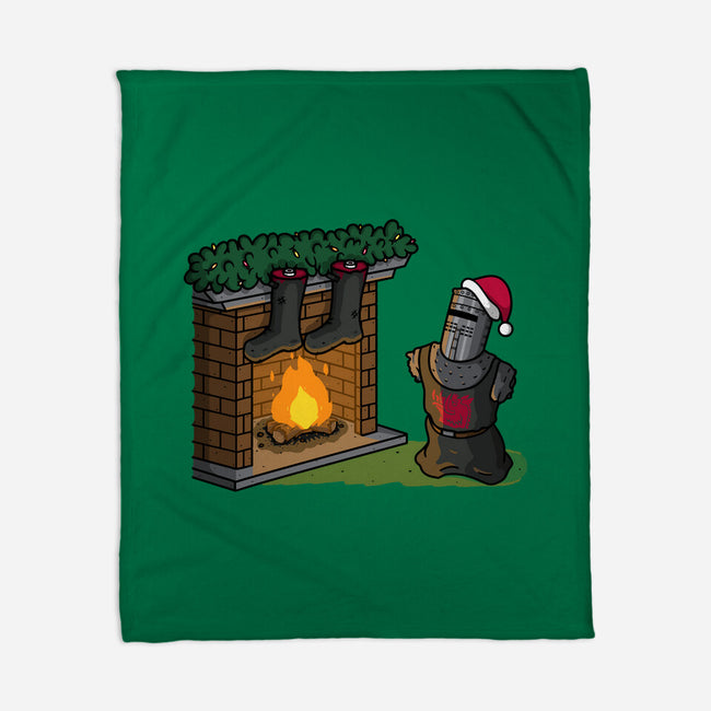 Black Knight Christmas-None-Fleece-Blanket-Raffiti