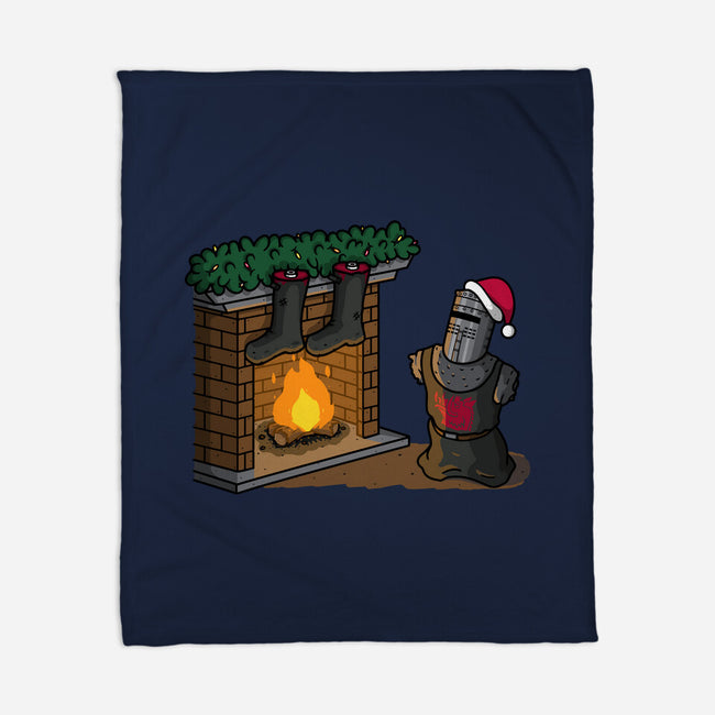 Black Knight Christmas-None-Fleece-Blanket-Raffiti