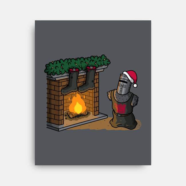 Black Knight Christmas-None-Stretched-Canvas-Raffiti
