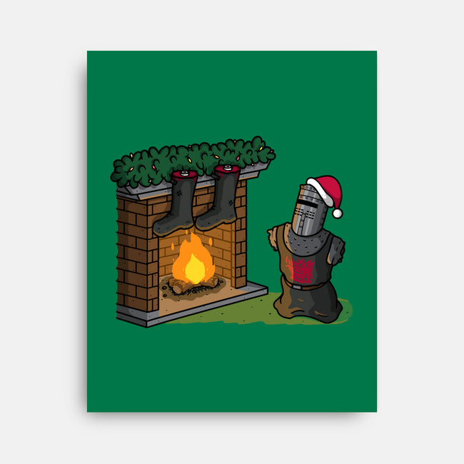 Black Knight Christmas-None-Stretched-Canvas-Raffiti