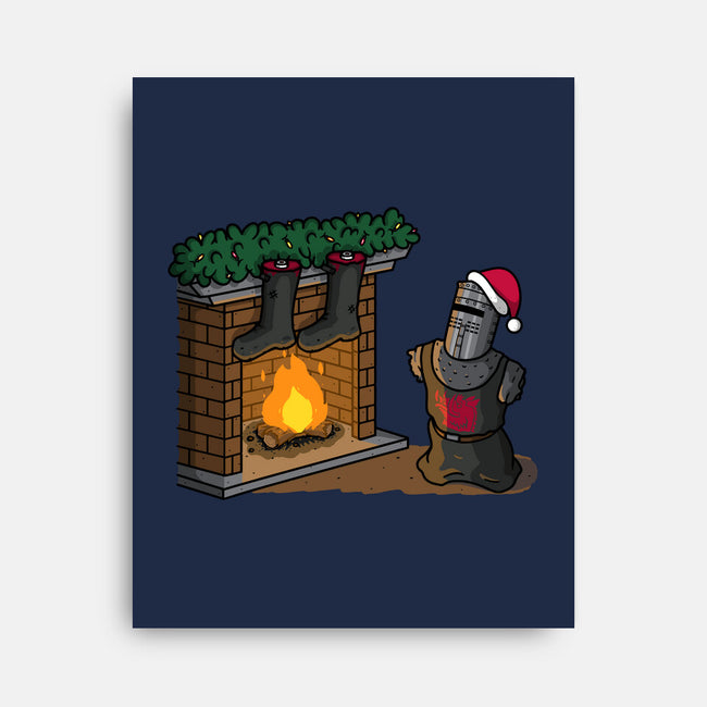 Black Knight Christmas-None-Stretched-Canvas-Raffiti