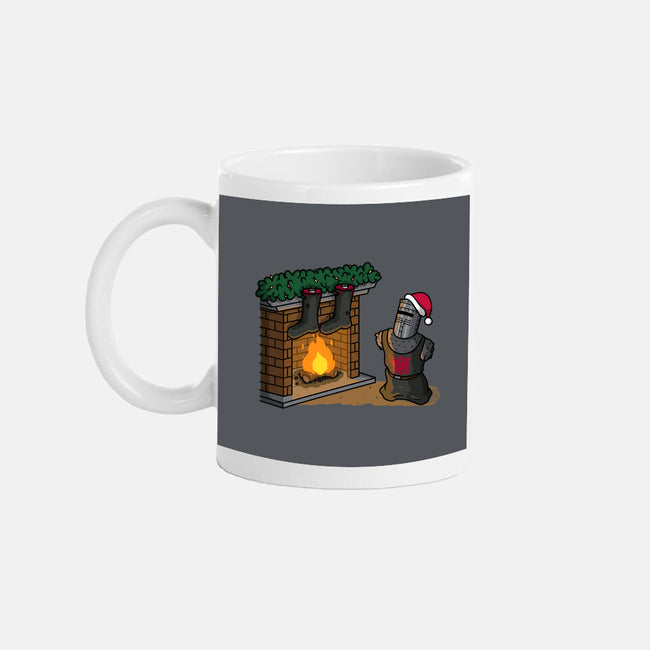 Black Knight Christmas-None-Mug-Drinkware-Raffiti