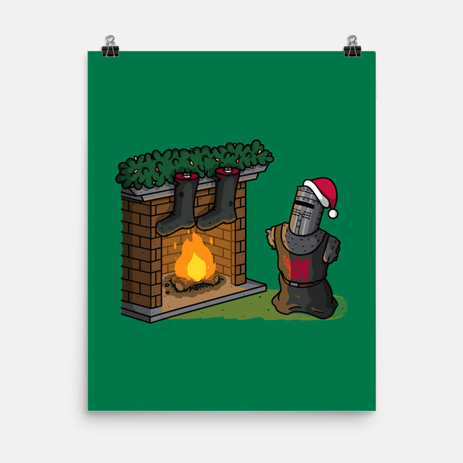 Black Knight Christmas-None-Matte-Poster-Raffiti