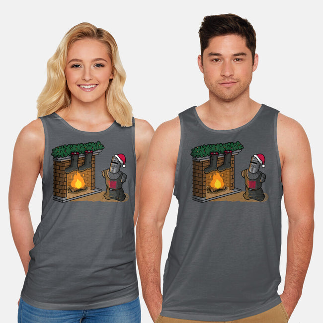 Black Knight Christmas-Unisex-Basic-Tank-Raffiti