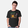 Black Knight Christmas-Mens-Basic-Tee-Raffiti