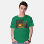 Black Knight Christmas-Mens-Basic-Tee-Raffiti