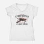 Red Five Flight Crew-Womens-V-Neck-Tee-glitchygorilla