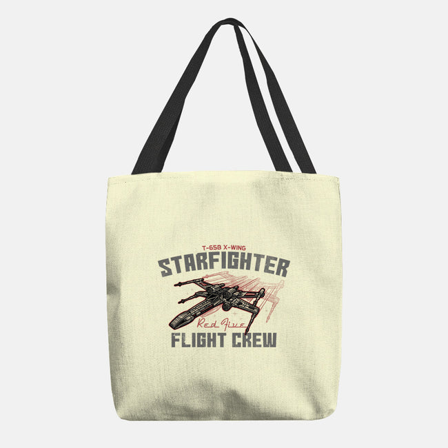 Red Five Flight Crew-None-Basic Tote-Bag-glitchygorilla