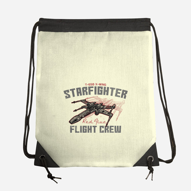 Red Five Flight Crew-None-Drawstring-Bag-glitchygorilla