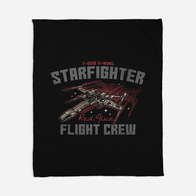 Red Five Flight Crew-None-Fleece-Blanket-glitchygorilla