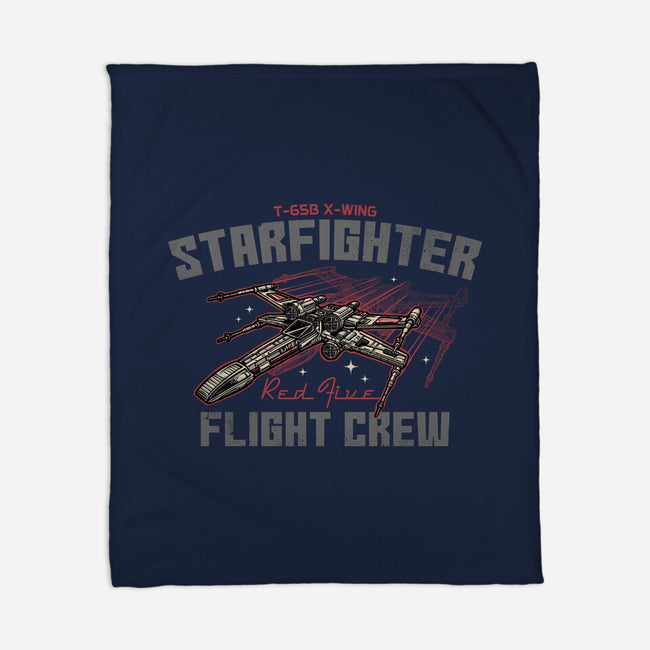Red Five Flight Crew-None-Fleece-Blanket-glitchygorilla