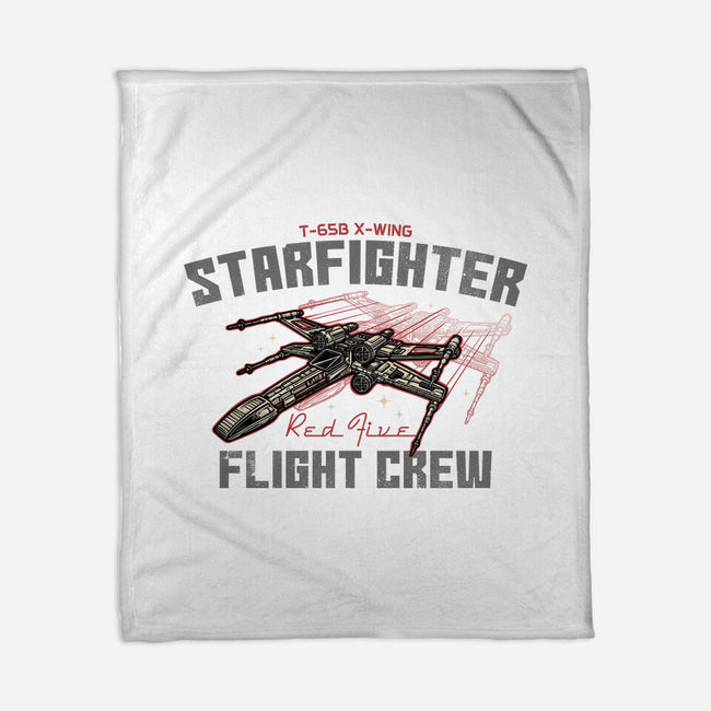 Red Five Flight Crew-None-Fleece-Blanket-glitchygorilla