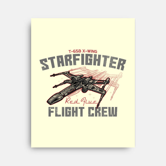 Red Five Flight Crew-None-Stretched-Canvas-glitchygorilla