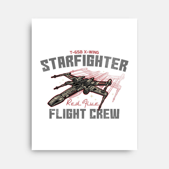Red Five Flight Crew-None-Stretched-Canvas-glitchygorilla