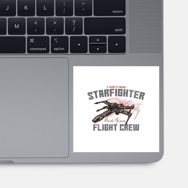 Red Five Flight Crew-None-Glossy-Sticker-glitchygorilla