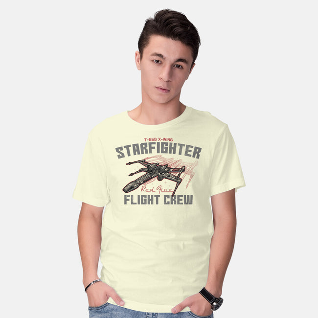 Red Five Flight Crew-Mens-Basic-Tee-glitchygorilla