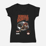 Super Jungle Hunter-Womens-V-Neck-Tee-pigboom