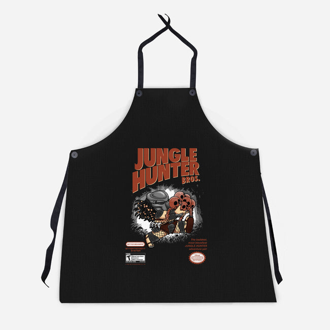 Super Jungle Hunter-Unisex-Kitchen-Apron-pigboom