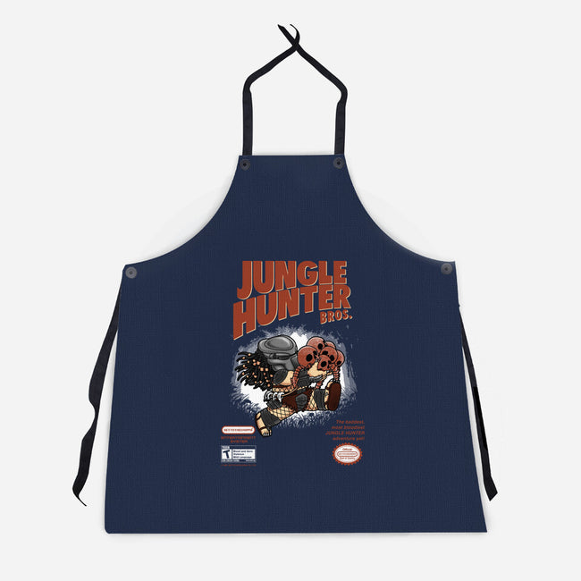 Super Jungle Hunter-Unisex-Kitchen-Apron-pigboom