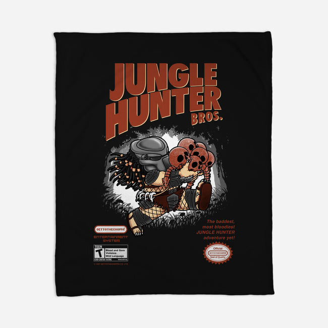 Super Jungle Hunter-None-Fleece-Blanket-pigboom