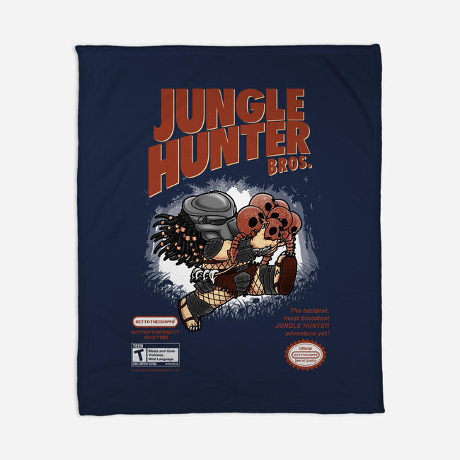 Super Jungle Hunter-None-Fleece-Blanket-pigboom