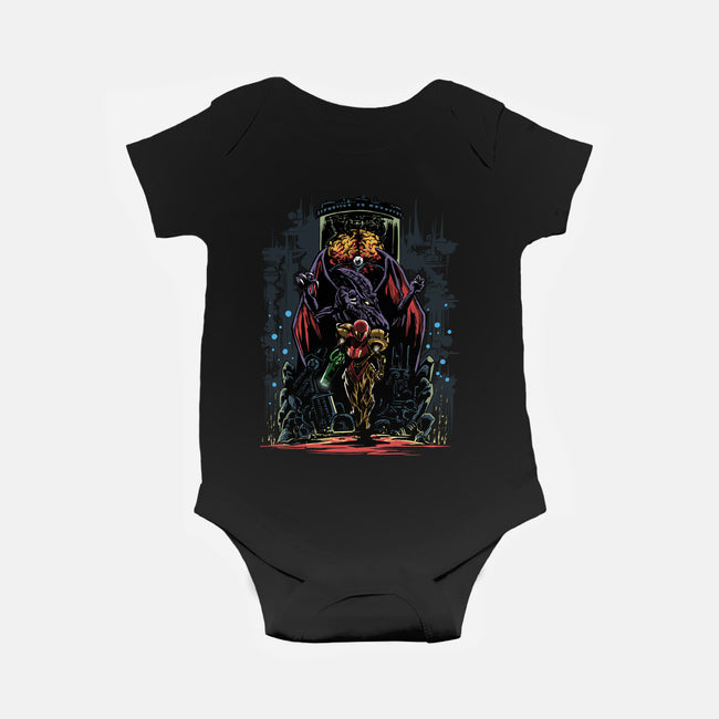 Painting Of The Bounty Hunter-Baby-Basic-Onesie-zascanauta