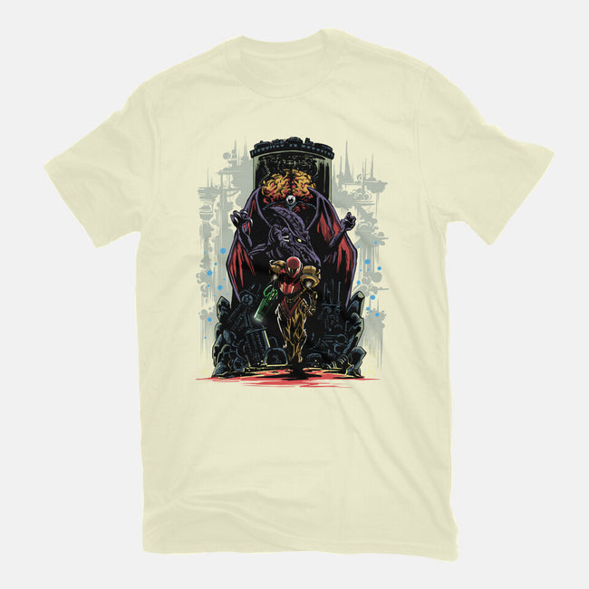 Painting Of The Bounty Hunter-Mens-Basic-Tee-zascanauta