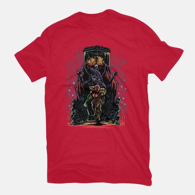Painting Of The Bounty Hunter-Unisex-Basic-Tee-zascanauta