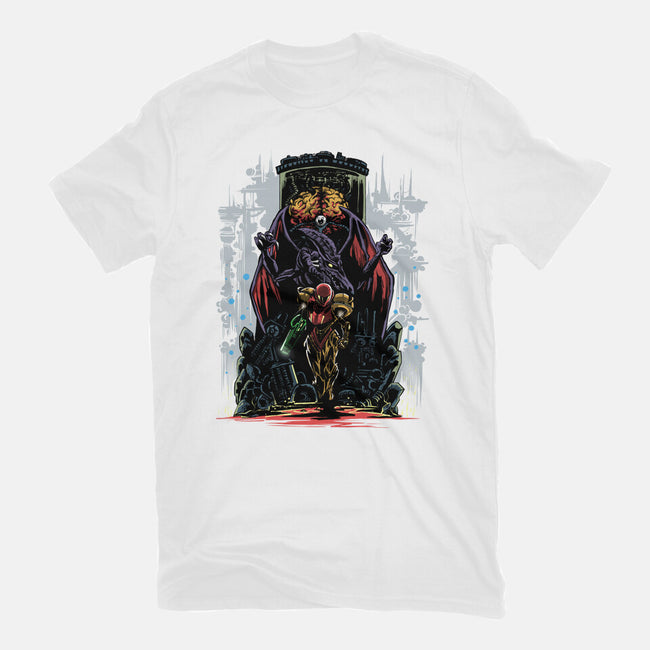 Painting Of The Bounty Hunter-Unisex-Basic-Tee-zascanauta