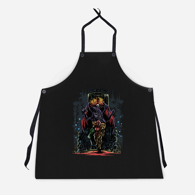 Painting Of The Bounty Hunter-Unisex-Kitchen-Apron-zascanauta