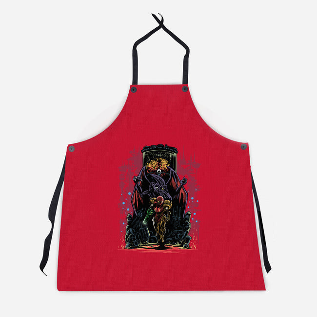 Painting Of The Bounty Hunter-Unisex-Kitchen-Apron-zascanauta