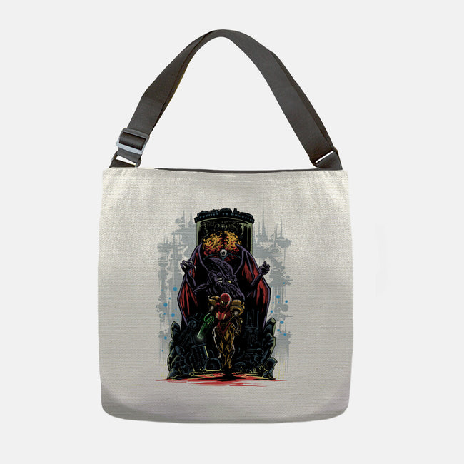 Painting Of The Bounty Hunter-None-Adjustable Tote-Bag-zascanauta