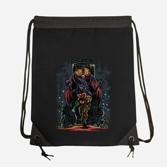 Painting Of The Bounty Hunter-None-Drawstring-Bag-zascanauta