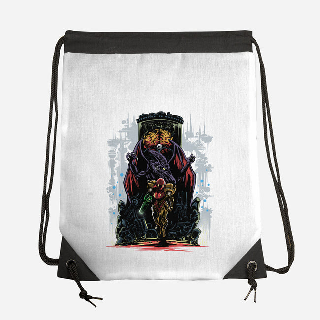 Painting Of The Bounty Hunter-None-Drawstring-Bag-zascanauta