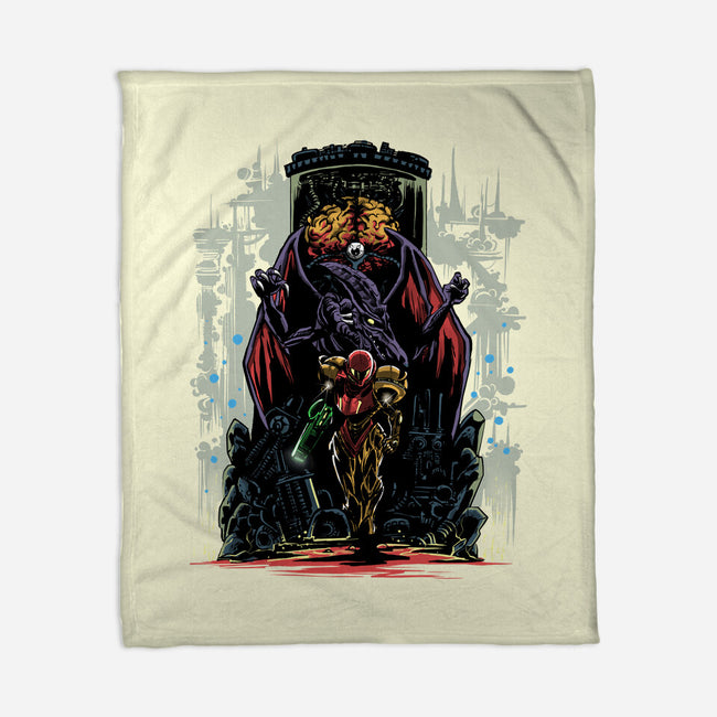 Painting Of The Bounty Hunter-None-Fleece-Blanket-zascanauta