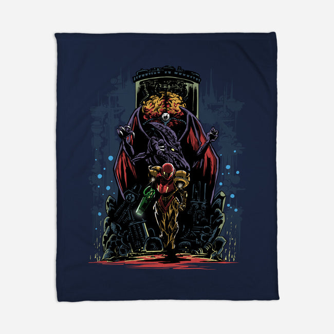 Painting Of The Bounty Hunter-None-Fleece-Blanket-zascanauta