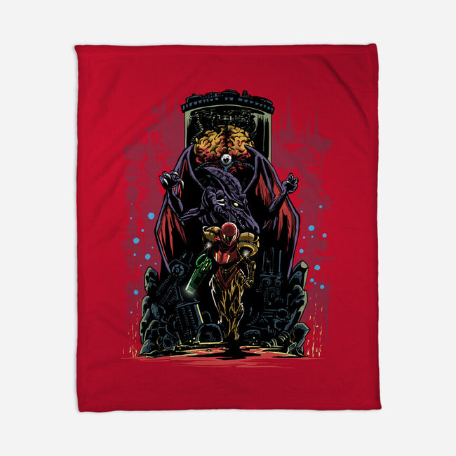 Painting Of The Bounty Hunter-None-Fleece-Blanket-zascanauta