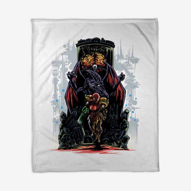 Painting Of The Bounty Hunter-None-Fleece-Blanket-zascanauta
