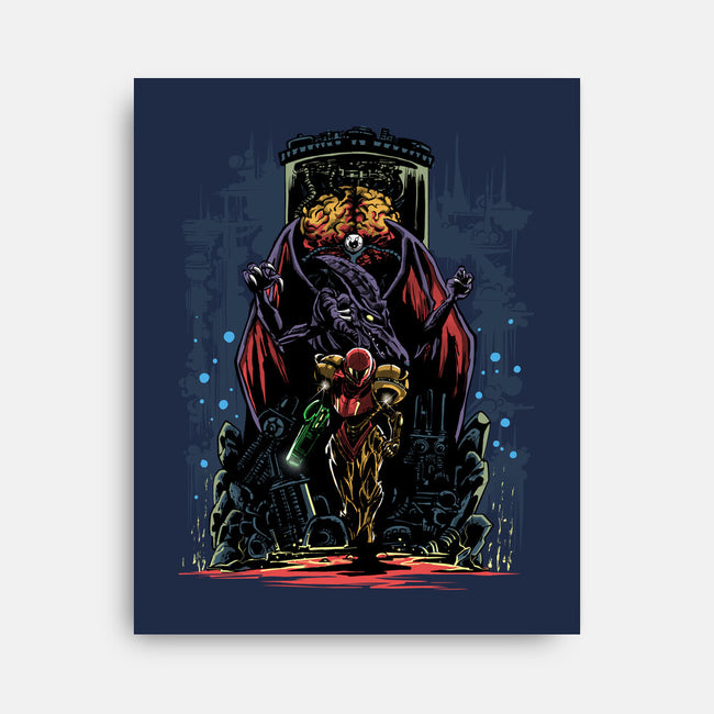 Painting Of The Bounty Hunter-None-Stretched-Canvas-zascanauta