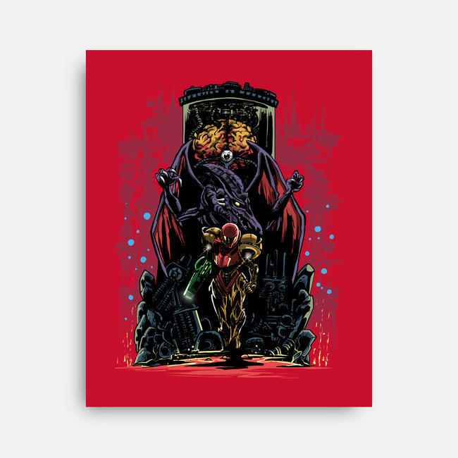 Painting Of The Bounty Hunter-None-Stretched-Canvas-zascanauta