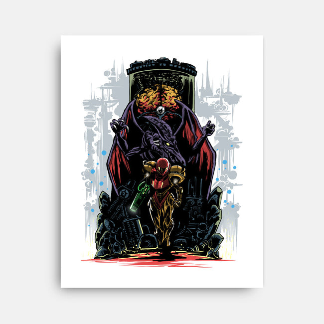 Painting Of The Bounty Hunter-None-Stretched-Canvas-zascanauta