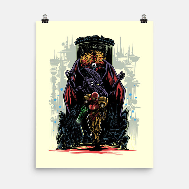 Painting Of The Bounty Hunter-None-Matte-Poster-zascanauta