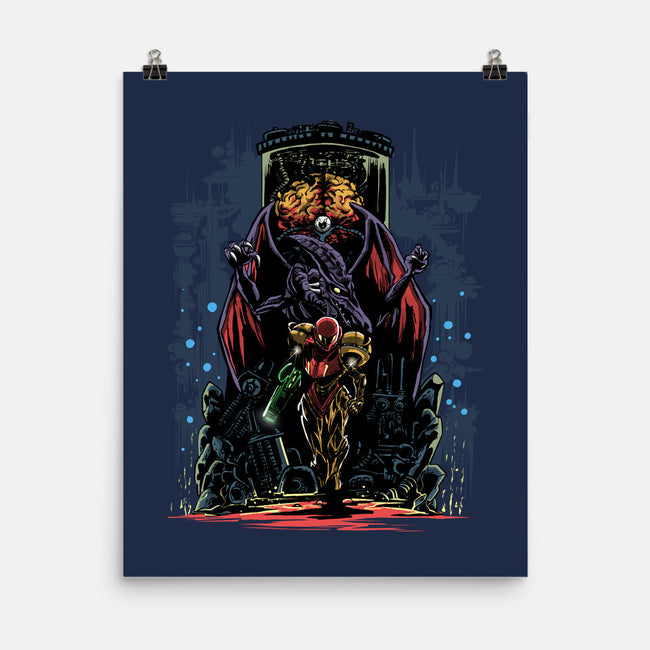 Painting Of The Bounty Hunter-None-Matte-Poster-zascanauta