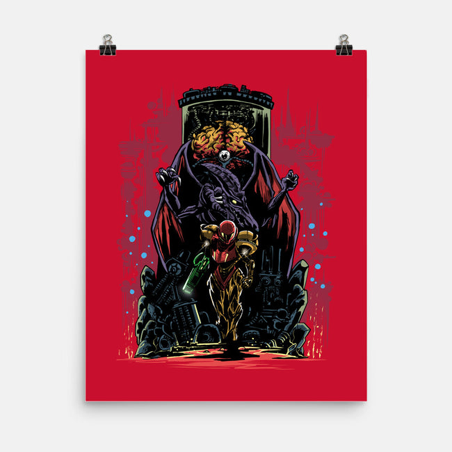 Painting Of The Bounty Hunter-None-Matte-Poster-zascanauta