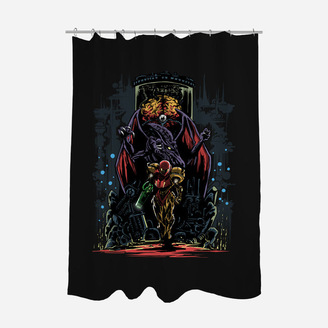 Painting Of The Bounty Hunter-None-Polyester-Shower Curtain-zascanauta