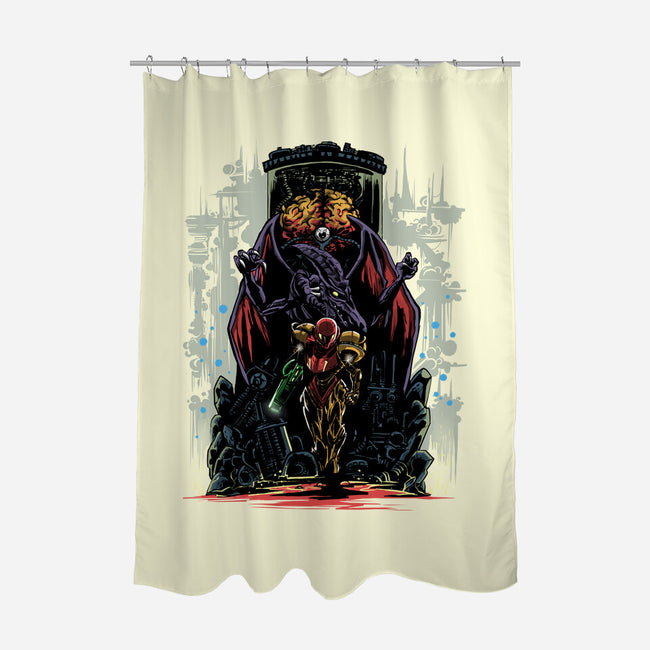 Painting Of The Bounty Hunter-None-Polyester-Shower Curtain-zascanauta