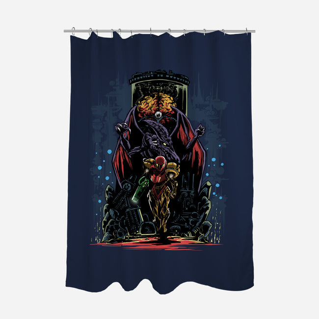 Painting Of The Bounty Hunter-None-Polyester-Shower Curtain-zascanauta