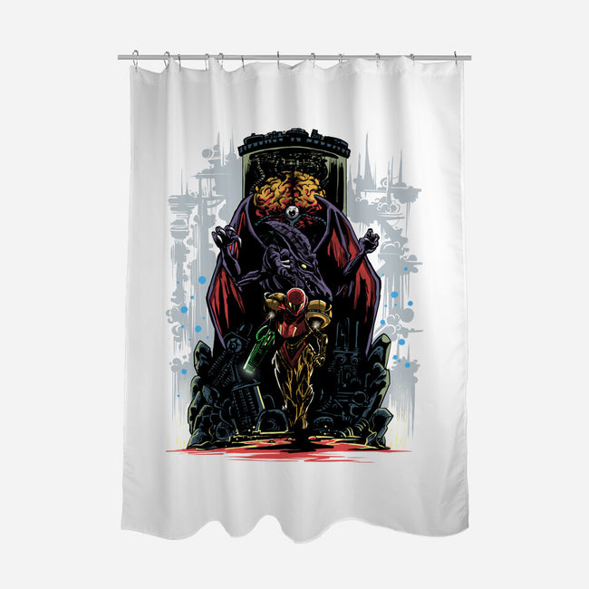 Painting Of The Bounty Hunter-None-Polyester-Shower Curtain-zascanauta